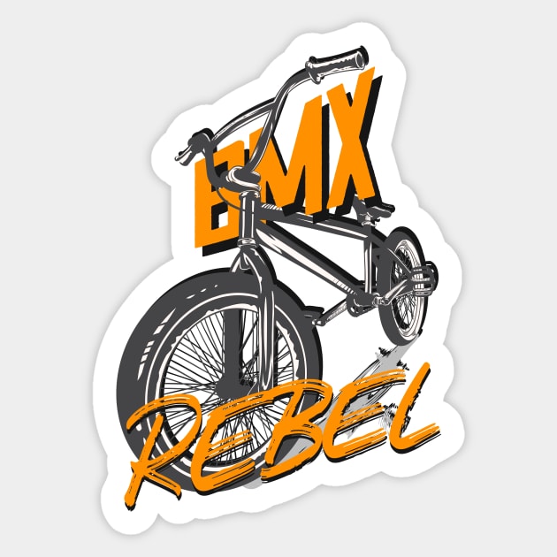 BMX Rebel Sticker by Foxxy Merch